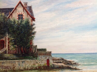 Painting titled "Saint Palais sur mer" by Pierre Vastchenko, Original Artwork, Oil