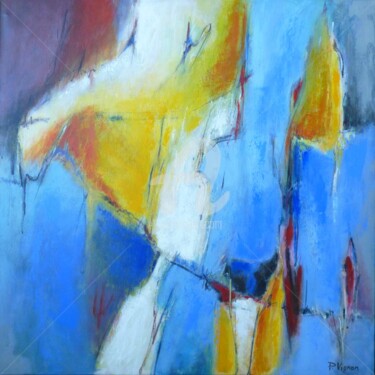 Malerei mit dem Titel "Asana 2" von Pierre Vignon, Original-Kunstwerk, Acryl