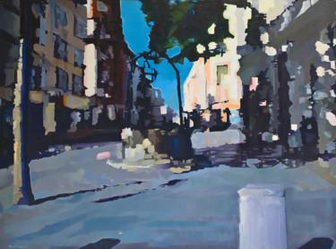 Painting titled "Le puits rue emile…" by Pierre Wuillaume, Original Artwork, Oil
