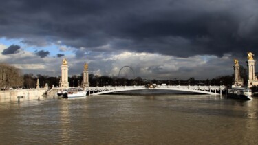 Fotografia intitulada "Pont Alexandre III" por Pierre-Yves Rospabé, Obras de arte originais, Fotografia digital