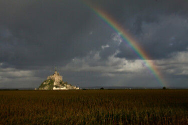 Фотография под названием "Mont Saint-Michel s…" - Pierre-Yves Rospabé, Подлинное произведение искусства, Цифровая фотография