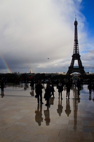 Photography titled "Trocadéro, Tour Eif…" by Pierre-Yves Rospabé, Original Artwork, Digital Photography