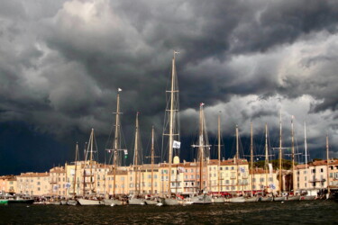 Photography titled "Port de Saint-Trope…" by Pierre-Yves Rospabé, Original Artwork, Digital Photography