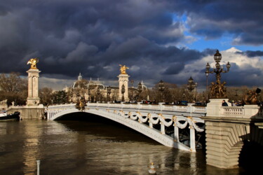 Fotografia intitolato "Pont Alexandre III,…" da Pierre-Yves Rospabé, Opera d'arte originale, Fotografia digitale