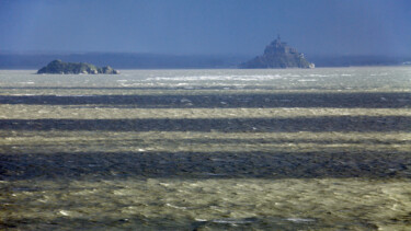 Photographie intitulée "Mont Saint Michel v…" par Pierre-Yves Rospabé, Œuvre d'art originale, Photographie numérique