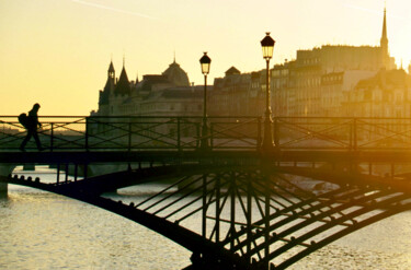 Fotografie getiteld "Paris, pont des Arts" door Pierre-Yves Rospabé, Origineel Kunstwerk, Digitale fotografie