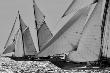 Фотография под названием "Course de Yachts" - Pierre-Yves Rospabé, Подлинное произведение искусства, Цифровая фотография