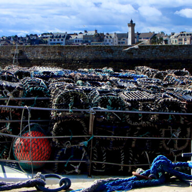 Photographie intitulée "Casiers, Roscoff" par Pierre-Yves Rospabé, Œuvre d'art originale, Photographie numérique