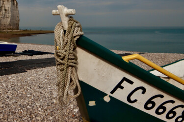 Fotografía titulada "Yport, Barque, nomb…" por Pierre-Yves Rospabé, Obra de arte original, Fotografía digital