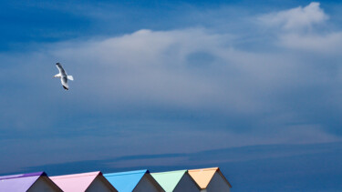 Photographie intitulée "Normandie, Le bleu…" par Pierre-Yves Rospabé, Œuvre d'art originale, Photographie numérique