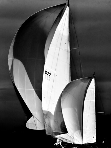Photography titled "Yacht "Comet", par…" by Pierre-Yves Rospabé, Original Artwork, Digital Photography
