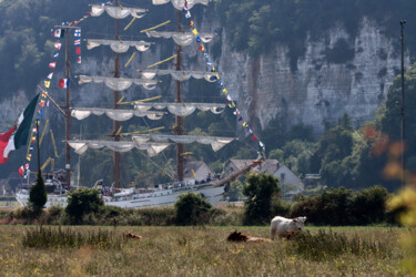 Fotografie getiteld "le "CUAUHTEMOC" dan…" door Pierre-Yves Rospabé, Origineel Kunstwerk, Niet gemanipuleerde fotografie