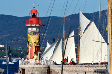 Fotografía titulada "Phare de Saint-Trop…" por Pierre-Yves Rospabé, Obra de arte original, Fotografía no manipulada