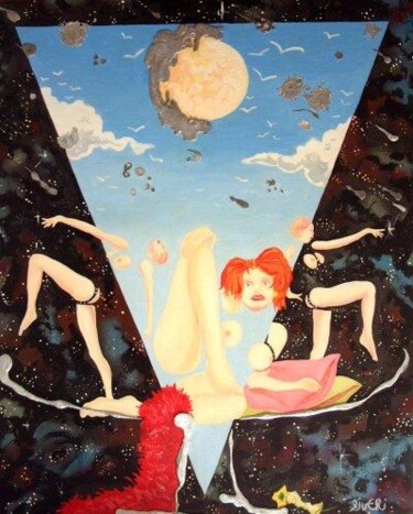 Painting titled "Femmes, femmes, fem…" by Pierre Ziveri, Original Artwork, Oil