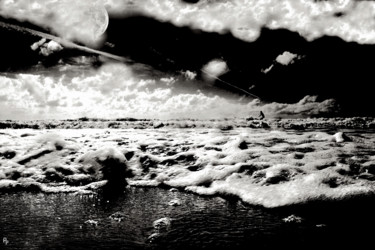 Fotografia intitolato "Surf by night" da Pierre Boisliveau, Opera d'arte originale, Fotografia digitale