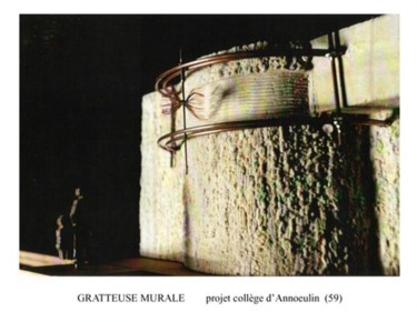 Sculpture intitulée "Gratteuse murale pr…" par Pierre Bourquin, Œuvre d'art originale, Autre