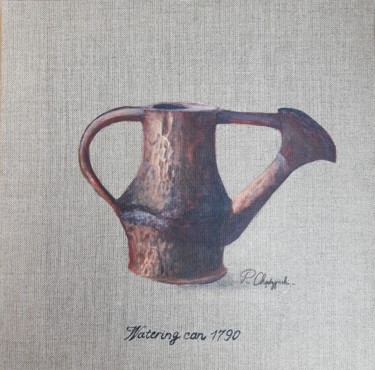 Pintura intitulada "Watering can 1790.j…" por Pierre Chadzynski, Obras de arte originais, Acrílico