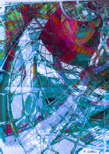 Digitale Kunst mit dem Titel "CHERRY'S ICEBERG" von Pierre Corbu, Original-Kunstwerk, Andere