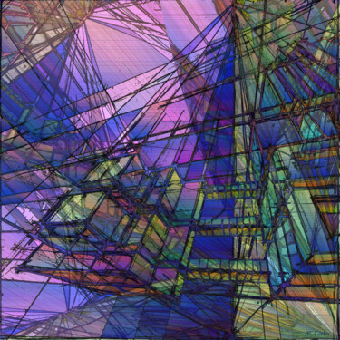 Digitale Kunst mit dem Titel "PHASE_4" von Pierre Corbu, Original-Kunstwerk, Digitale Malerei