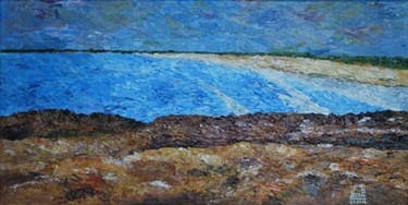 Peinture intitulée "La baie" par Pierre Deligniere, Œuvre d'art originale