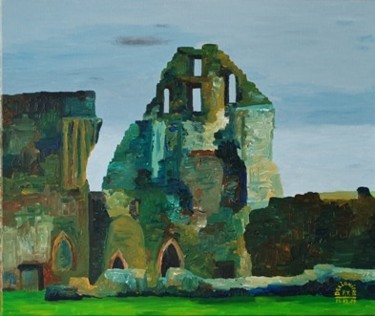 Painting titled "Glenluce Abbey" by Pierre Deligniere, Original Artwork