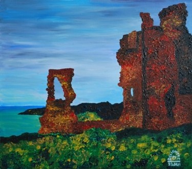 Painting titled "New Ark Castle" by Pierre Deligniere, Original Artwork