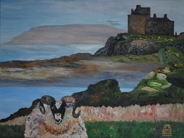 Pittura intitolato "Mull Island" da Pierre Deligniere, Opera d'arte originale