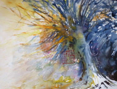 Peinture intitulée "Vieil ORME" par Pierre Feyeux, Œuvre d'art originale, Aquarelle
