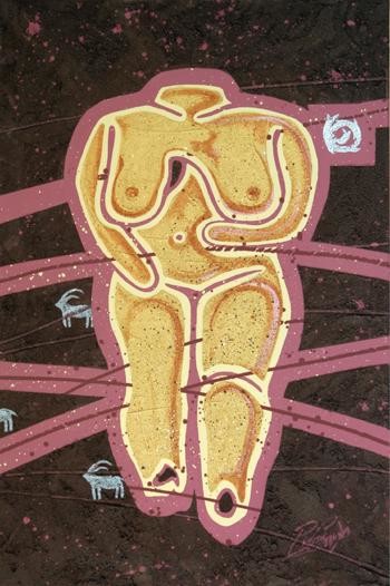 Painting titled "Venus 1" by Pierre Giusti, Original Artwork