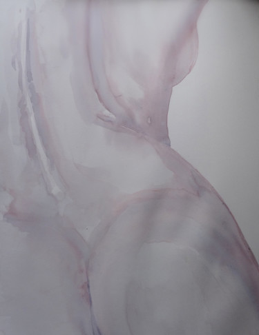 Peinture intitulée "nue-aquarelle-C.jpg" par Pierre Julia, Œuvre d'art originale, Aquarelle