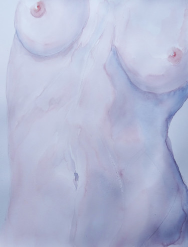 Peinture intitulée "nue aquarelle E .jpg" par Pierre Julia, Œuvre d'art originale