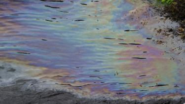 Photographie intitulée "mer de pétrole" par Pierre Julia, Œuvre d'art originale, Photographie numérique