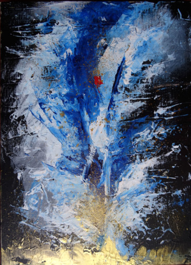 Peinture intitulée "Un ange" par Pierre Julia, Œuvre d'art originale, Acrylique