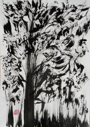 Painting titled "arbre.jpg" by Pierre Julia, Original Artwork