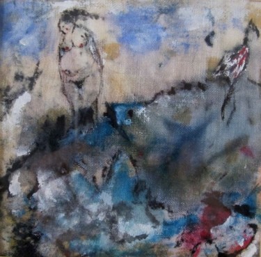 Peinture intitulée "les baigneuses" par Pierre Sallé, Œuvre d'art originale, Huile