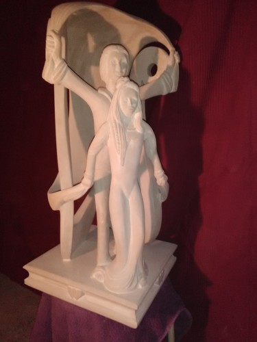 Sculpture intitulée "Le couple." par Pierre Vexlard, Œuvre d'art originale, Pierre
