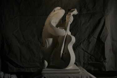 Sculpture titled "contrebassiste.jpg" by Pierre Vexlard, Original Artwork