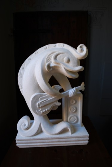 Sculpture intitulée "poisson1-3-guitaris…" par Pierre Vexlard, Œuvre d'art originale