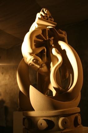 Sculpture intitulée "la-roue-de-fortune-…" par Pierre Vexlard, Œuvre d'art originale, Pierre