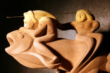 Sculpture intitulée "L' Amoureux.6." par Pierre Vexlard, Œuvre d'art originale