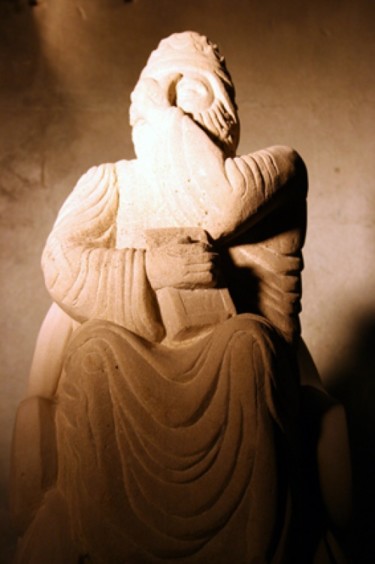 Sculpture intitulée "Le Pape.5.Ego sum v…" par Pierre Vexlard, Œuvre d'art originale