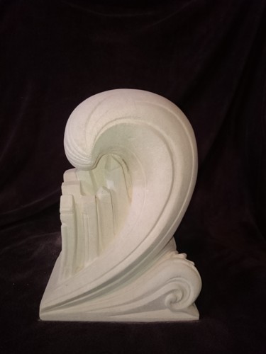 Sculpture titled "Vague tsunami." by Pierre Vexlard, Original Artwork