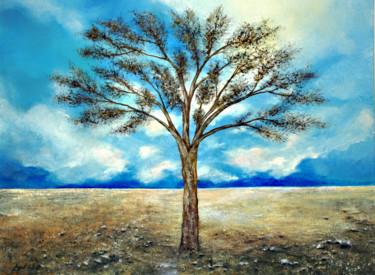 绘画 标题为“mon arbre” 由Pierre Vogel, 原创艺术品, 油