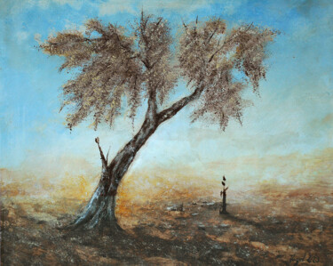 Рисунок под названием "arbre 13" - Pierre Vogel, Подлинное произведение искусства, Графит