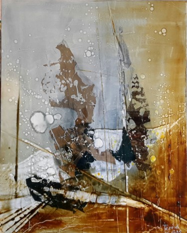 Malerei mit dem Titel "219-ambroisie-100x8…" von Pierrick Le Gac, Original-Kunstwerk, Öl