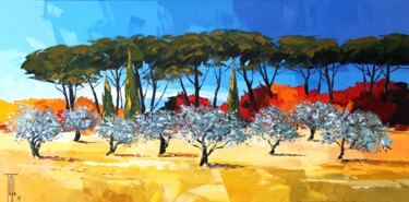 绘画 标题为“Végétal provençal” 由Pierrick Tual, 原创艺术品, 油