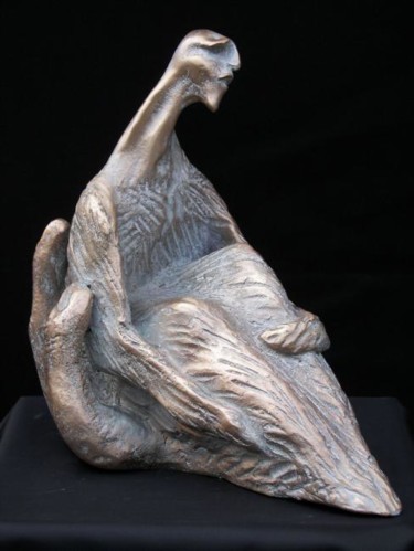 Sculpture titled "spirito seduto" by Mara Besacchi, Original Artwork