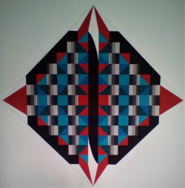 绘画 标题为“geometrische compos…” 由Piet Godderis, 原创艺术品, 丙烯
