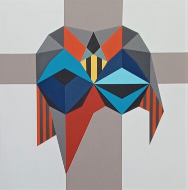 Malarstwo zatytułowany „masker” autorstwa Piet Godderis, Oryginalna praca, Akryl