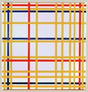 Pittura intitolato "New York City" da Piet Mondrian, Opera d'arte originale, Olio